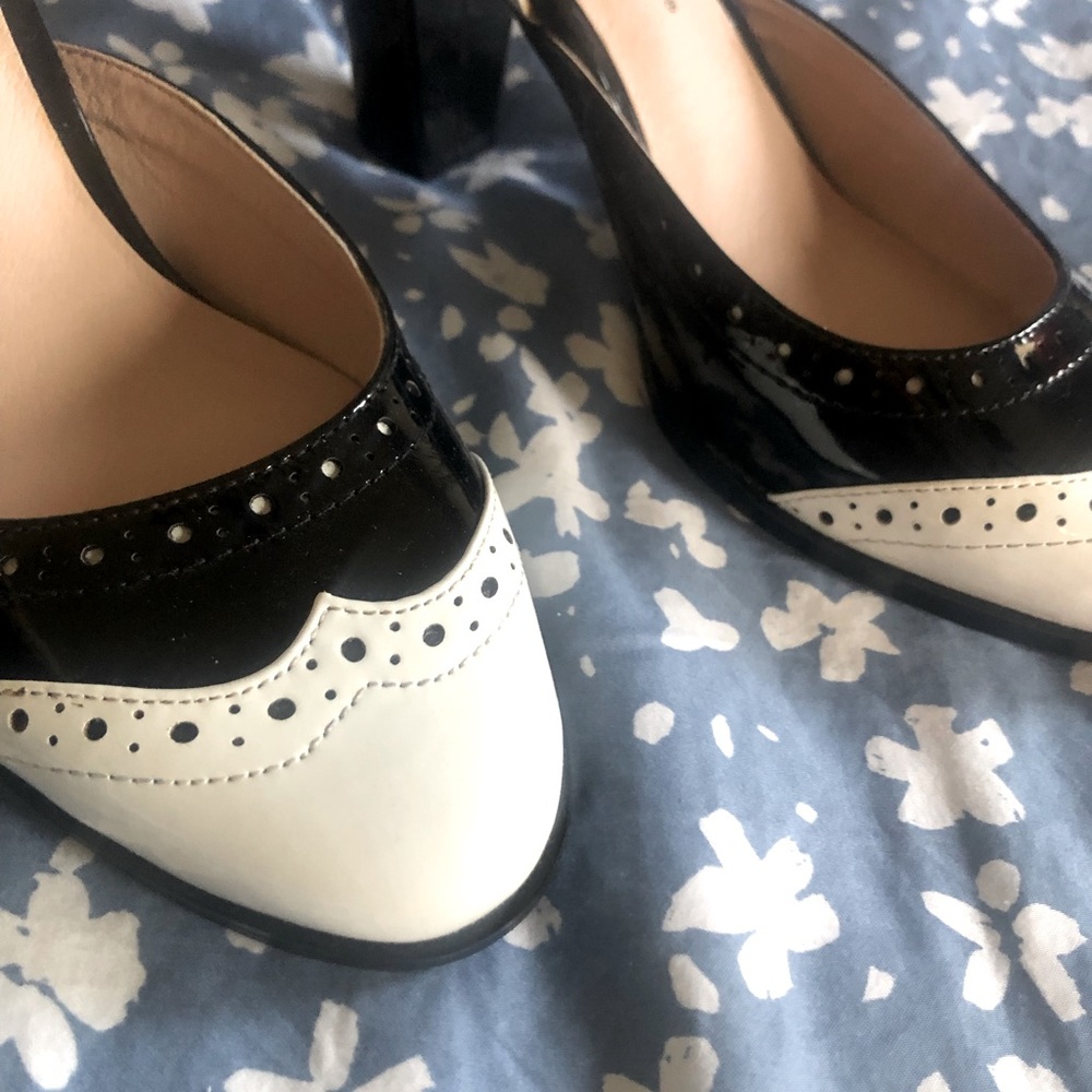 Monroe & Main Patton black and white heel